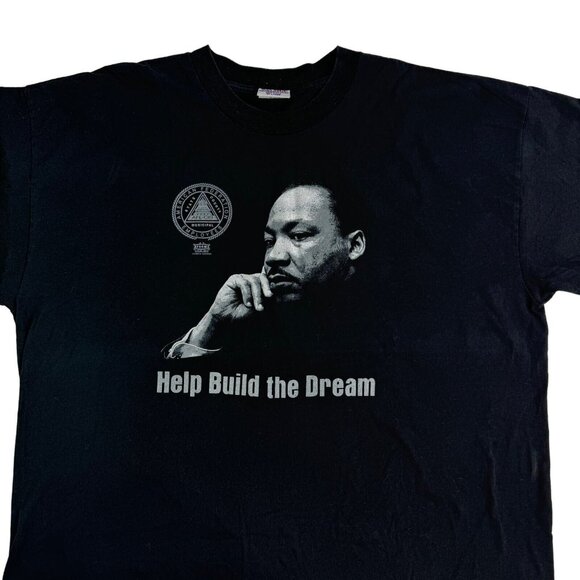 Martin Luther King Shirt Mens 3XL Black AFSCME Union Build the Dream - Picture 1 of 8